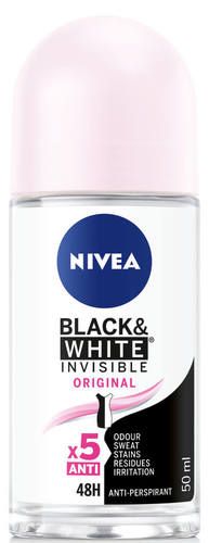 NIVEA | דאודורנט | ניוואה בלק & ויט רול | מכיל 50 מ