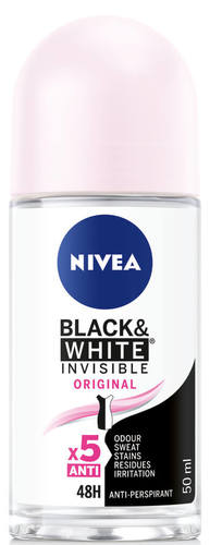 NIVEA | דאודורנט | ניוואה בלק & ויט רול | מכיל 50 מ"ל NIVEA | ניבאה