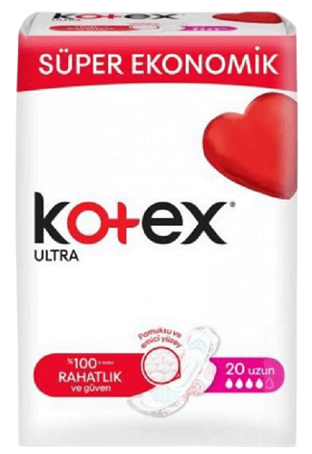 מגני תחתון | Kotex Ultra Super | מכיל 20 מגני תחתון