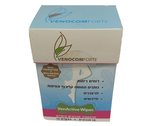 10 מגבונים אישיים מרעננים ודוחים ריחות רעים - VenActiveWipes