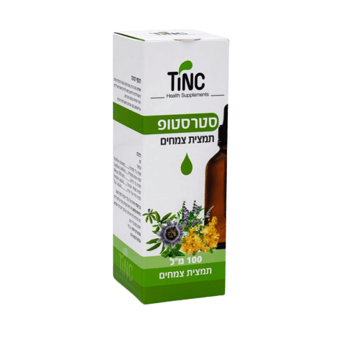 סטרסטופ | תמצית צמחים | מכיל 100 מ"ל |  טינקטורה טק | Tinctura Tech