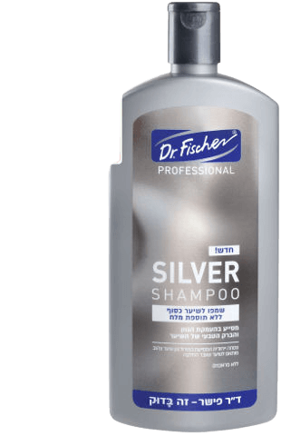 דוקטור פישר | SILVER | שמפו לשיער כסוף | ללא תוספת מלח | 400מ"ל ד"ר פישר | Dr. Fischer