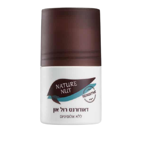 דאודורנט | רול און | ללא אלומיניום | נייטשר נאט | מכיל 50 מ"ל | Nature Nut  ניטשר נאט | Nature Nut 