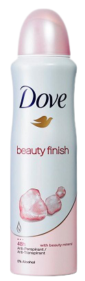 דאודורנט ספריי beauty finish - מכיל 150 מ"ל דוב | Dove