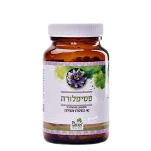 פסיפלורה | מכיל 90 כמוסות צמחיות | תוסף תזונה | כשר פרווה |  דר. גרין | Dr. Green