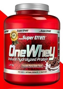 SUPER EFFECT - ONE WHEY PROTEIN POWDER | אבקת חלבון וואן וואי מבית סופר אפקט בטעם שוקולד חמאת בוטנים | 2.27 ק"ג | אפל | Apple
