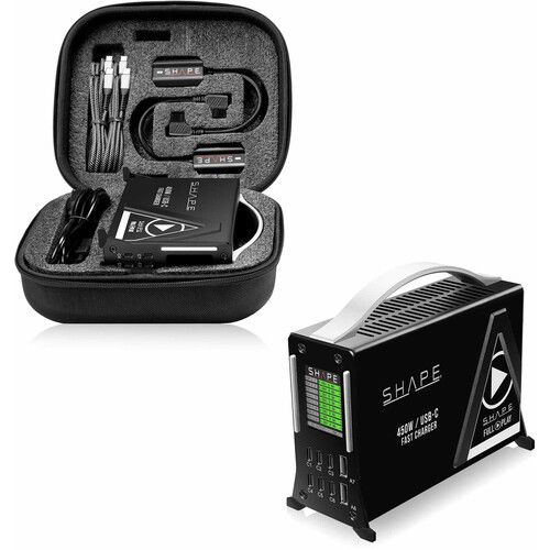 קיט מטען מהיר לסוללות מקצועיות SHAPE Full Play 450W USB