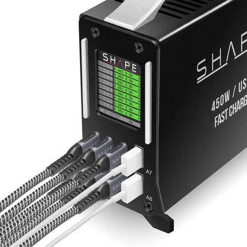 קיט מטען מהיר לסוללות מקצועיות SHAPE Full Play 450W USB