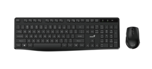 סט מקלדת ועכבר אלחוטי שקטים Genius KM-8206S