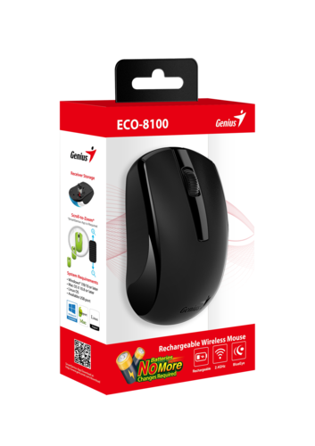 עכבר אלחוטי נטען Genius  ECO-8100 