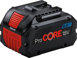 סוללה בוש 8AH 18V עם 87% יותר עוצמה דגם PROCORE 18V 8Ah