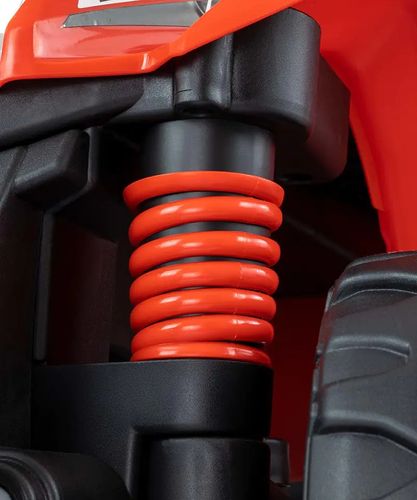 טרקטורון ממונע 6V רחב ויציב לילדים הונדה Quad HONDA ATV עם אורות - אדום