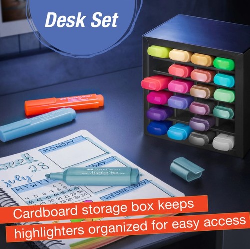ערכת 24 מרקרים זוהרים DESK SET TEXTLINERS