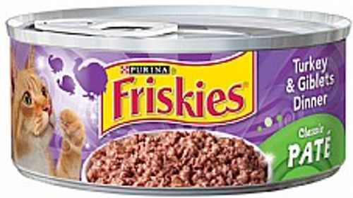 Friskies פריסקיז 156 גרם מזון רטוב לחתולים בטעם הודו (טרקי & גיבלטס דינר)