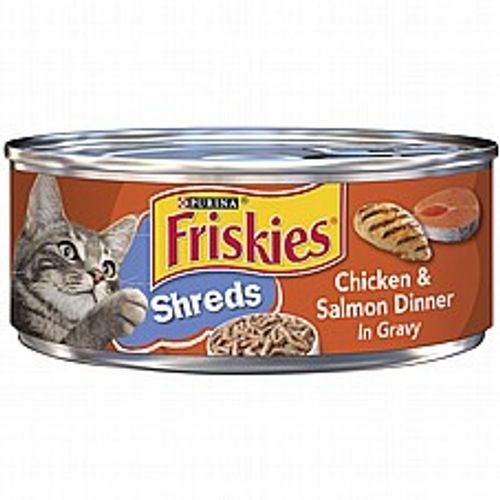 Friskies פריסקיז 156 גרם מזון רטוב לחתולים (צ'יקן & סלמון אין גרייבי)