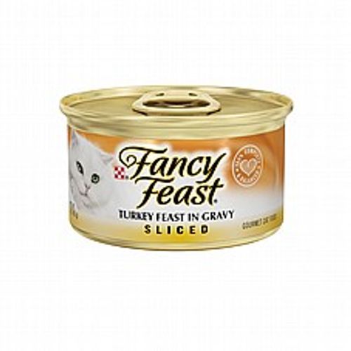 Fancy Feast פנסי פיסט 85 גר' מזון רטוב לחתולים בטעם נתחי הודו (סלייסד)