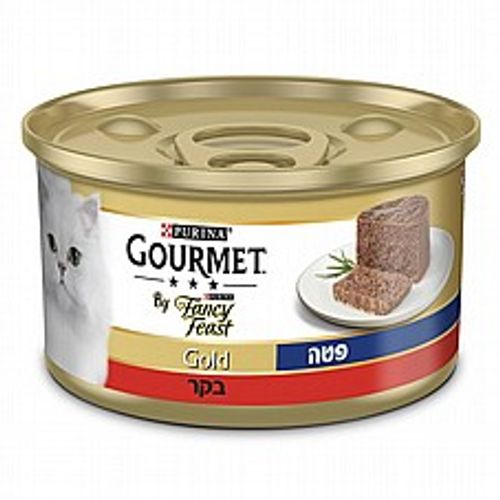 Fancy Feast פנסי פיסט 85 גרם מזון רטוב לחתולים בטעם פטה בקר (גורמה)