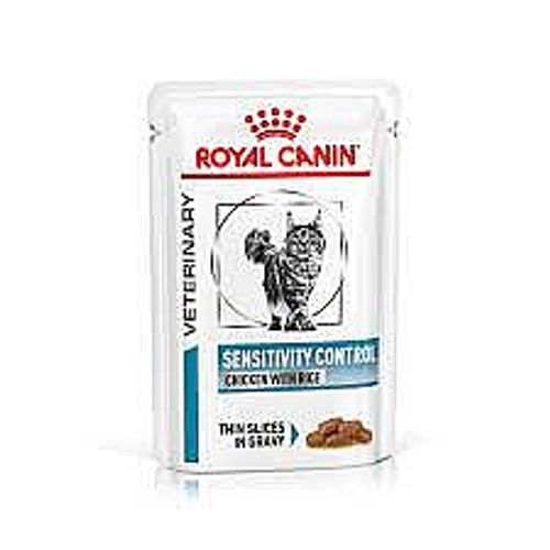 Royal Canin רויאל קנין 85 גרם מזון רפואי רטוב (פאוץ') לחתולים בוגרים עם רגישויות עיכול ולמרכיבי מזון (סנסיטיביטי קונטרול)