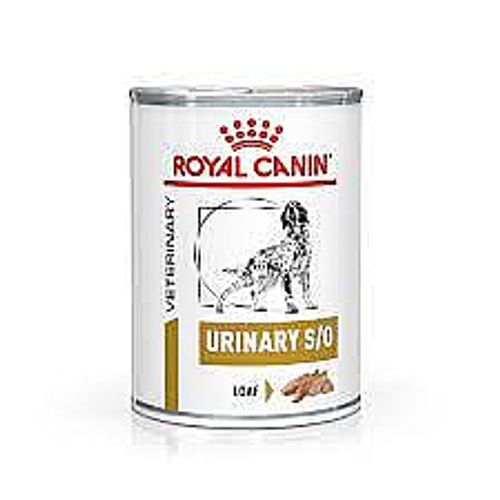 Royal Canin רויאל קנין 420 גרם מזון רפואי רטוב (שימורים) לכלבים בוגרים להמסת אבנים בדרכי השתן (יורינרי אס/או)