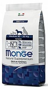 MONGE מונג 12 ק"ג מזון יבש לכלבים מבוגרים (סניור)