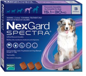 נקסגארד ספקטרה 15-30 NexGard SPECTRA תוקף 11/27