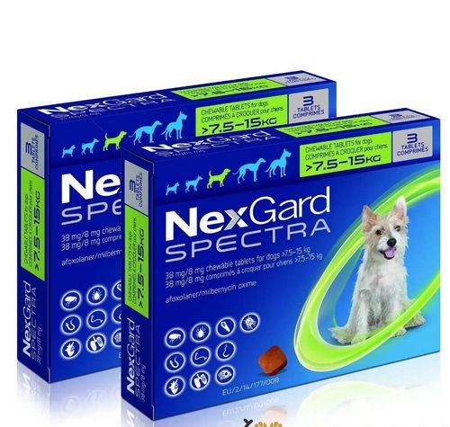 זוג נקסגארד ספקטרה 7.5-15 NexGard SPECTRA*תוקף 07/27*