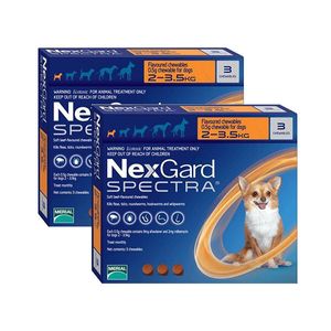 זוג נקסגארד ספקטרה 2-3.5 NexGard SPECTRA תוקף 08/27