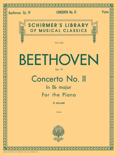 ספר תווים Beethoven Concerto No. 2 in Bb, Op. 19