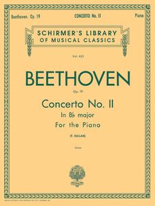 ספר תווים Beethoven Concerto No. 2 in Bb, Op. 19
