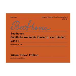 ספר תווים Beethoven Complete Works For Piano 4 Hands Vol. 2