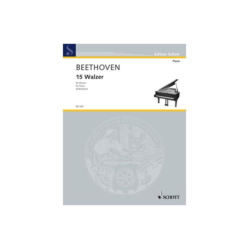 ספר תווים Beethoven 15 Waltzes