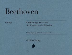 ספר תווים Beethoven Grand Fugue op. 134 for Piano Four-hands