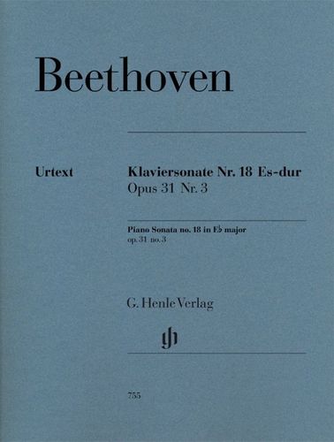 ספר תווים Beethoven Piano Sonata no. 18 E flat major op. 31 no. 3