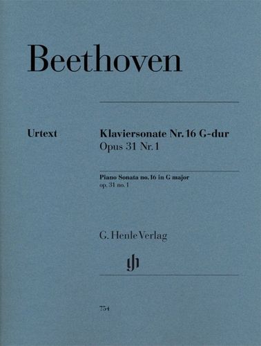 ספר תווים Beethoven Piano Sonata no. 16 G major op. 31 no. 1