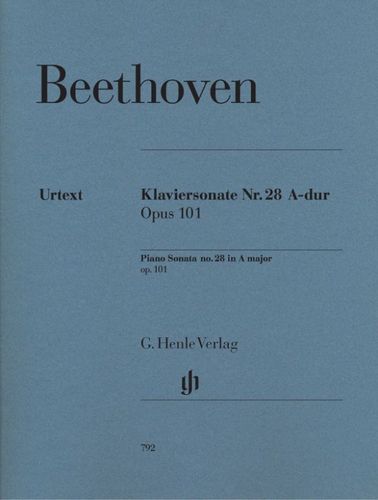 ספר תווים Beethoven Piano Sonata no. 28 A major op. 101