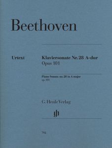 ספר תווים Beethoven Piano Sonata no. 28 A major op. 101 Henle