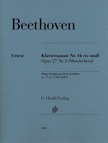 ספר תווים Beethoven Piano Sonata no. 14 c sharp minor op. 27 no. 2 (Moonlight)