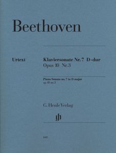 ספר תווים Beethoven Piano Sonata no. 7 D major op. 10 no. 3 Henle