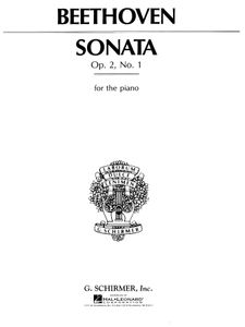 ספר תווים Beethoven Sonata in F Minor, Op. 2, No. 1