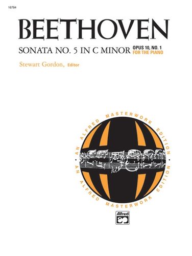 ספר תווים Beethoven: Sonata No. 5 in C Minor, Opus 10, No. 1