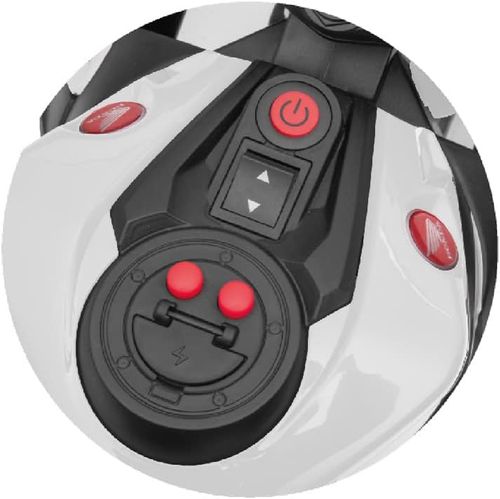 אופנוע ממונע 12V לילדים דמוי הונדה Honda CBR 1000RR עם אורות, קולות מנוע וגלגלי עזר ונסיעה לשני הכיוונים - לבן