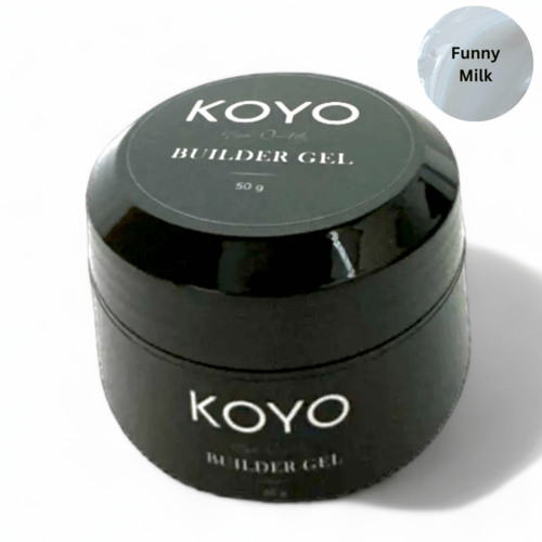 ג'ל בניה קויו בצבע לבן חלבי  KOYO Funny Milk Builder Gel
