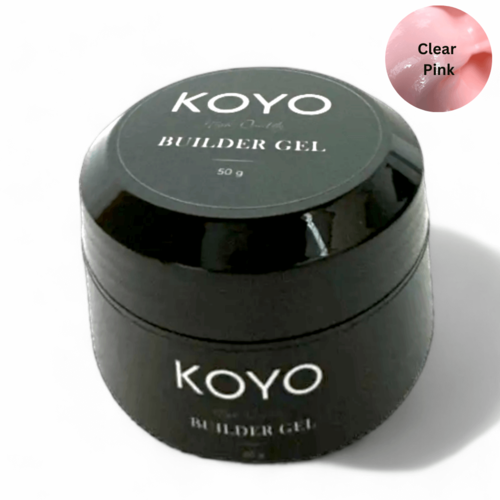 ג'ל בניה קויו בצבע ורוד בהיר  KOYO Clear Pink Builder Gel 