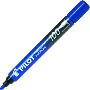 טוש פרמננט 100 עגול כחול