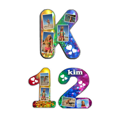 אותיות/ ספרות מודפסות + רגלית