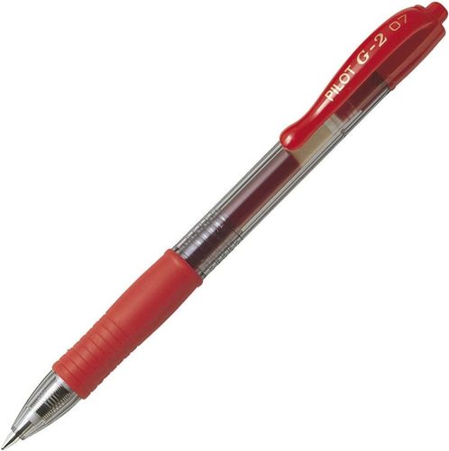 עט ג'ל לחיץ G-2 0.7 אדום