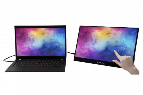 מסך מחשב נייד  Verbatim Portable Touchscreen Monitor PMT-17 Full HD