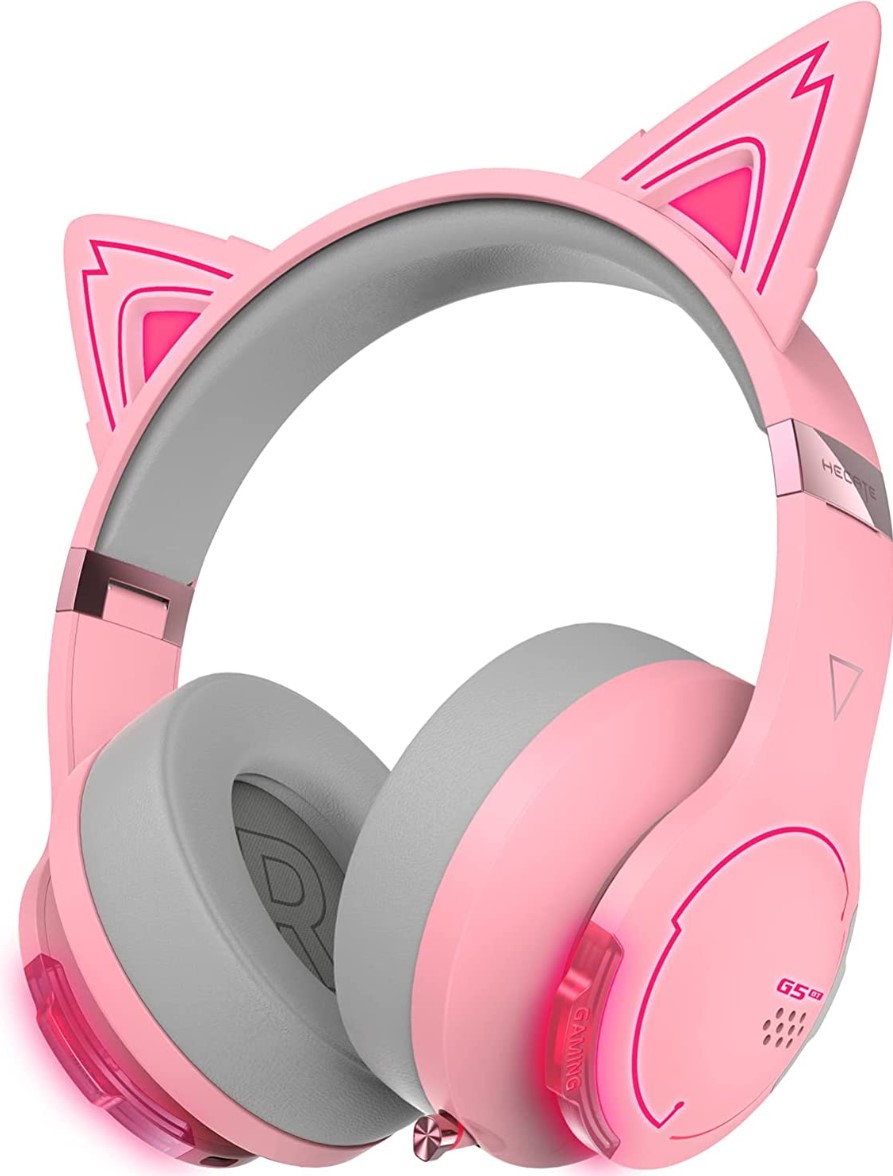 אוזניות קשת אלחוטיות לגיימינג Edifier G5BT-B-CAT Gaming Headphones with NC 40mm