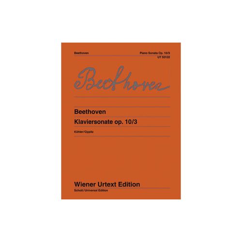 ספר תווים Beethoven Piano Sonata Op. 10/3
