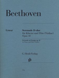 ספר תווים Beethoven Serenade op. 41 for Piano and Flute (Violin)